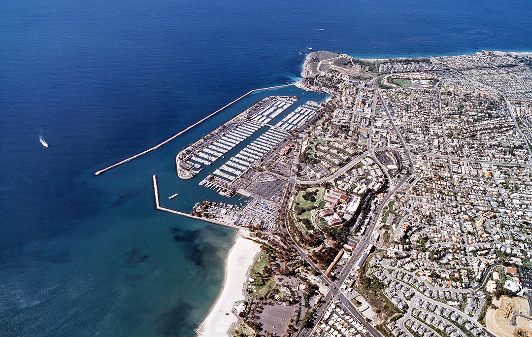 Aerial orthophoto map of Dana Point Harbor, Dana Point, CA