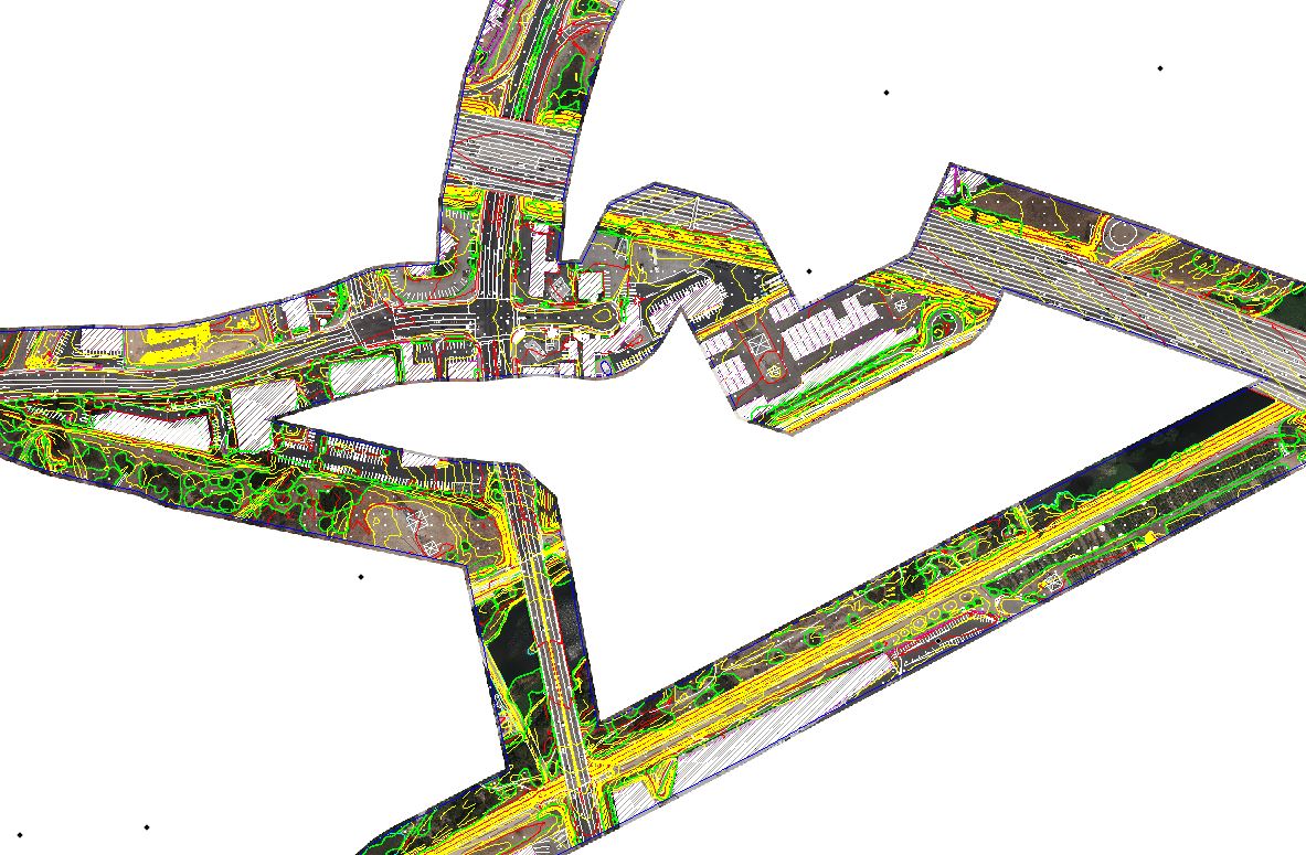 Aerial orthophoto map of El Monte Water Pipeline, El Monte, CA