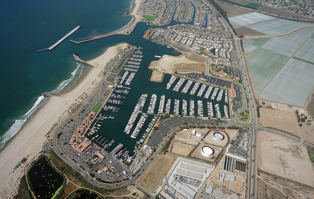 Aerial orthophoto map of Ventura Harbor, Ventura, CA